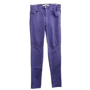 Joes Womens Skinny Jeans W30 Purple Cotton Blend